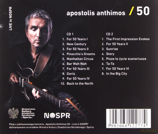 Anthimos Apostolis: 50. Live in NOSPR [2CD]