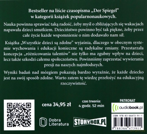 Wszystkie dzieci są zdolne - Gerald Huther, Uli Hauser [AUDIOBOOK]