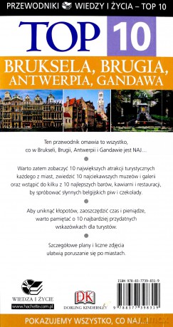 Top 10 Bruksela Brugia Antwerpia Gandawa [KSIĄŻKA]