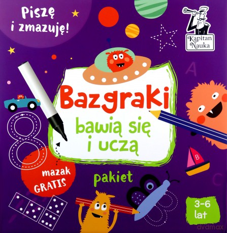 Bazgraki bawią się i uczą 3-6 lat - Monika Sobkowiak, Anna Zych [KSIĄŻKA]