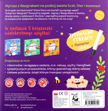 Bazgraki bawią się i uczą 3-6 lat - Monika Sobkowiak, Anna Zych [KSIĄŻKA]