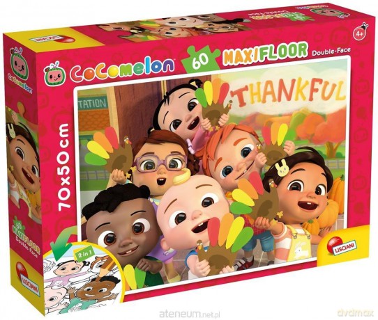 Cocomelon - Dwustronne puzzle podłogowe 60