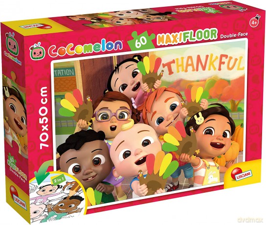 Cocomelon - Dwustronne puzzle podłogowe 60