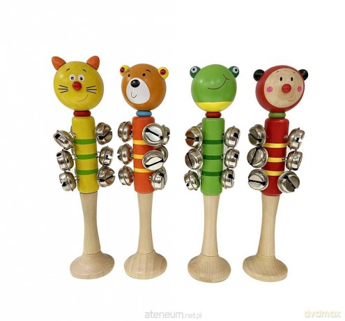 Dzwoneczki drewniane zwierzęta MIX