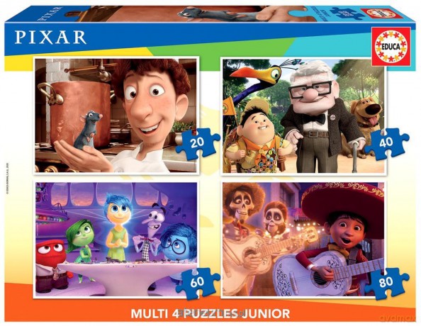 EDUCA 20+40+60+80 el. Bohaterowie bajek [PUZZLE]