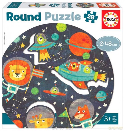 EDUCA 28 el. Kosmos (okrągłe) [PUZZLE]