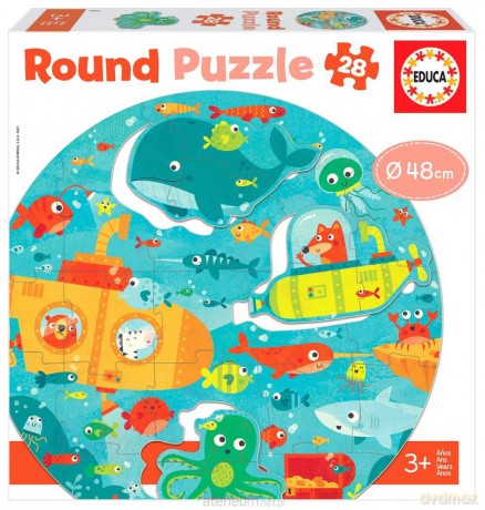 EDUCA 28 el. Pod wodą (okrągłe) [PUZZLE]