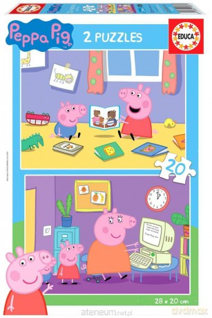 EDUCA 2x20 el. Świnka Peppa [PUZZLE]