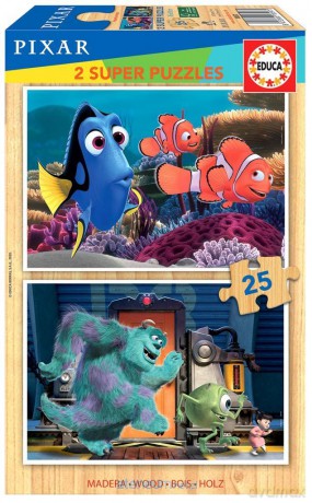 EDUCA 2x25 el. Gdzie jest Nemo/Potwory i spółka [PUZZLE]