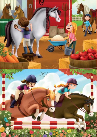 EDUCA 2x48 el. Konie [PUZZLE]