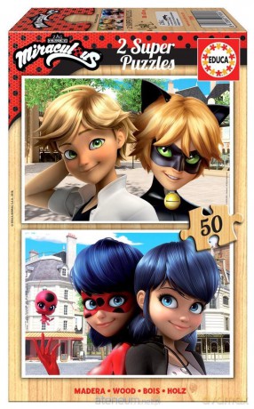 EDUCA 2x50 el. Miraculum: Biedronka i Czarny Kot [PUZZLE]