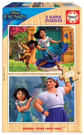 EDUCA 2x50 el. Nasze magiczne Encanto - Disney drewno [PUZZLE]