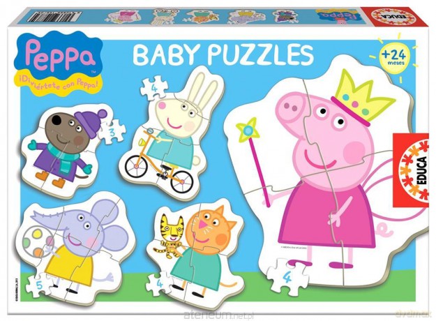 EDUCA 3-5 el. Świnka Peppa [PUZZLE]