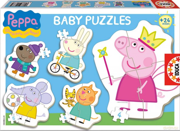 EDUCA 3-5 el. Świnka Peppa [PUZZLE]