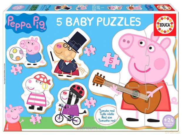 EDUCA 3-5 el. Świnka Peppa [PUZZLE]