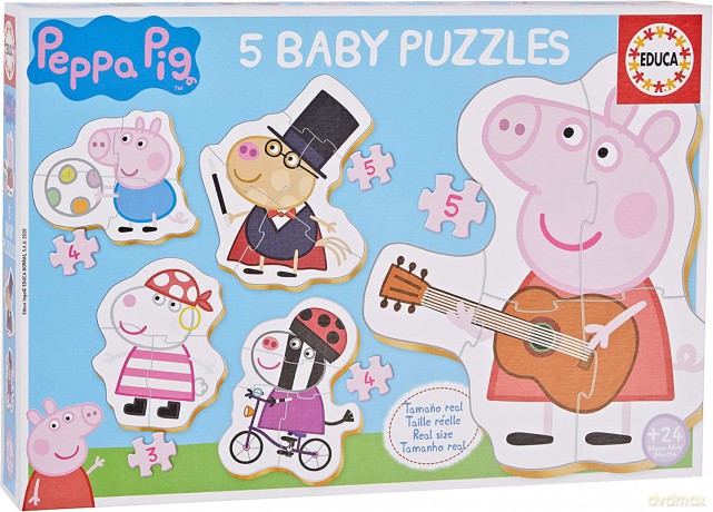 EDUCA 3-5 el. Świnka Peppa [PUZZLE]