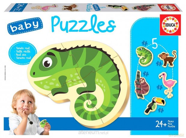 EDUCA 3-5 el. Zwierzęta tropikalne [PUZZLE]