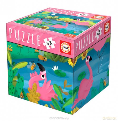 EDUCA 48 el. Cube - Flamingi [PUZZLE]