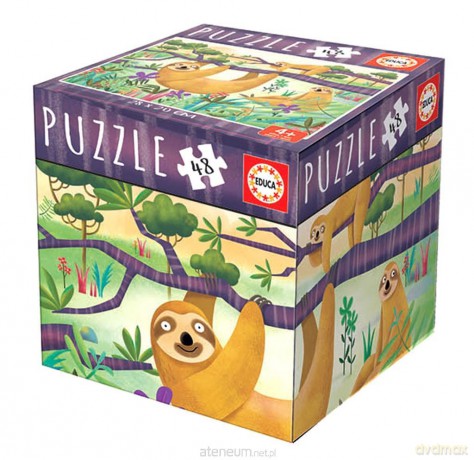 EDUCA 48 el. Cube - Leniwce [PUZZLE]
