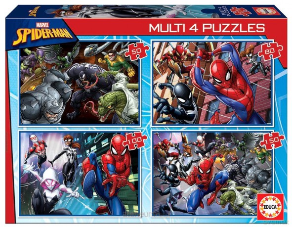 EDUCA 50+80+100+150 el. Spider-Man [PUZZLE]