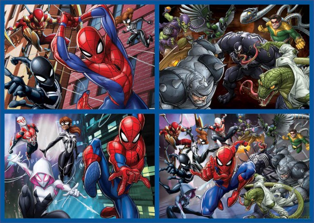 EDUCA 50+80+100+150 el. Spider-Man [PUZZLE]