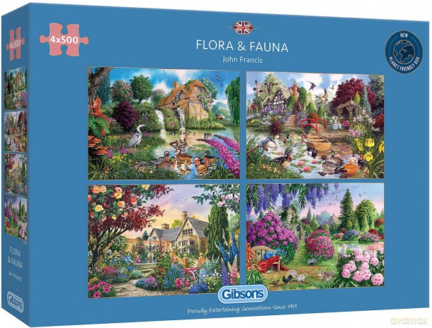 GIBSONS 4x500 el. Flora&Fauna [PUZZLE]