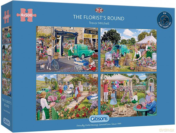 GIBSONS 4x500 el. Florystyka [PUZZLE]