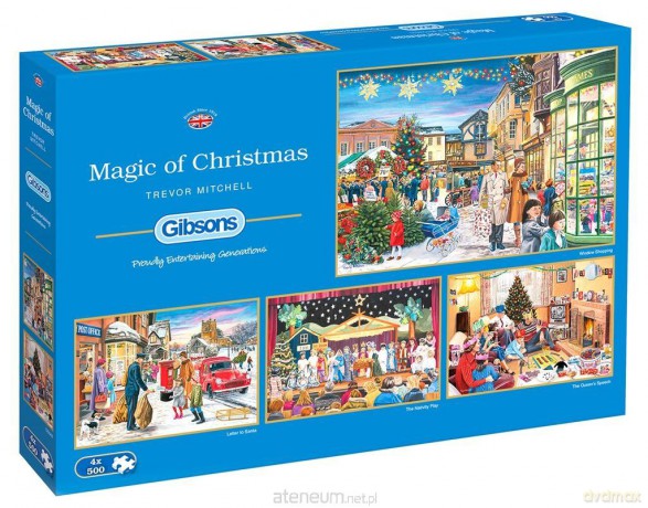 GIBSONS 4x500 el. Magia świąt Bożego Narodzenia [PUZZLE]