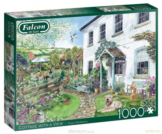 JUMBO 1000 el. Falcon Dom z ogrodem [PUZZLE]