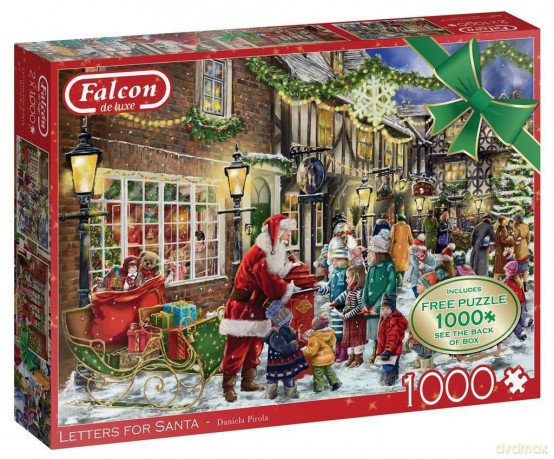 JUMBO 2x1000 el. Falcon Christmas Listy do Mikołaja [PUZZLE]
