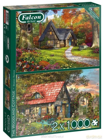 JUMBO 2x1000 el. Falcon Domek pod lasem [PUZZLE]