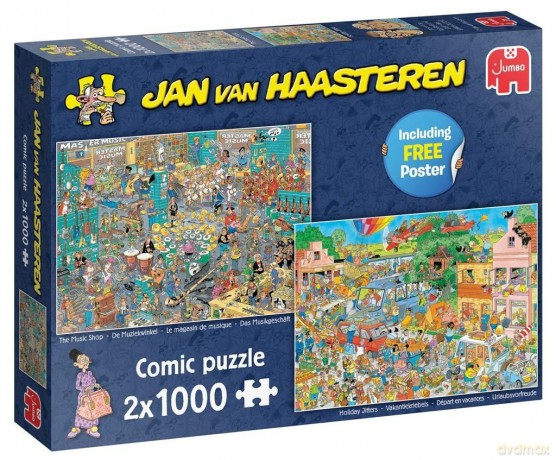 JUMBO 2x1000 el. Haasteren Sklep muzyczny/Stres [PUZZLE]