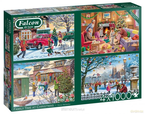 JUMBO 4x1000 el. Falcon Rodzinne święta BN [PUZZLE]