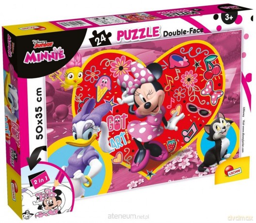 LISCIANI dwustronne Plus 24 Minnie [PUZZLE]