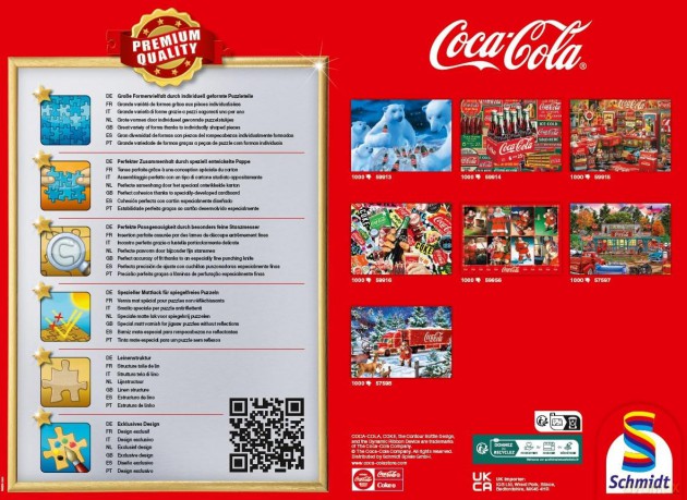 SCHMIDT PQ 1000 el. Coca-Cola Święty Mikołaj [PUZZLE]