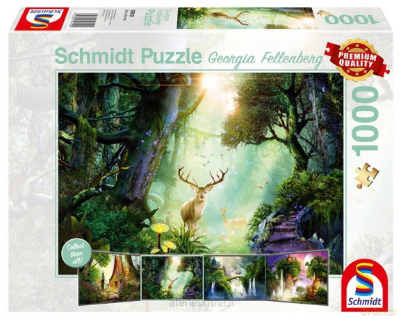 SCHMIDT PQ 1000 el. Georgia Fellenberg Jeleń w lesie [PUZZLE]