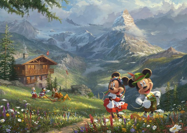 SCHMIDT PQ 1000 el. Myszka Miki&Minnie w Alpach [PUZZLE]