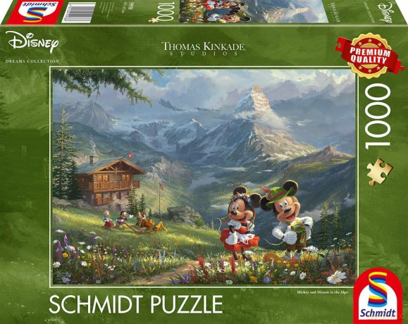SCHMIDT PQ 1000 el. Myszka Miki&Minnie w Alpach [PUZZLE]