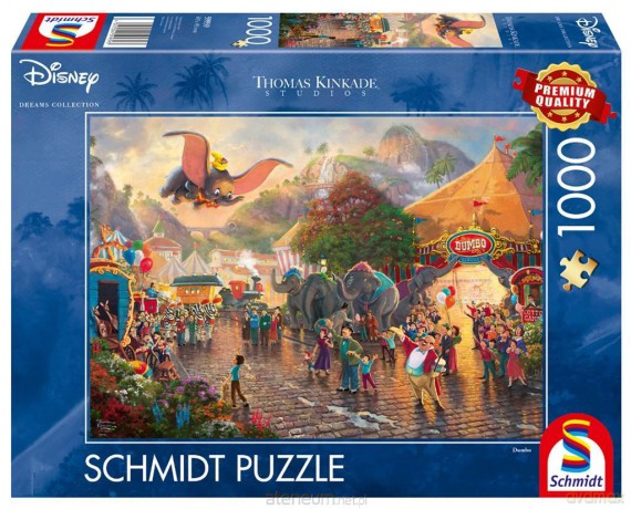 SCHMIDT PQ 1000 el. Thomas Kinkade Słoń Dumbo [PUZZLE]