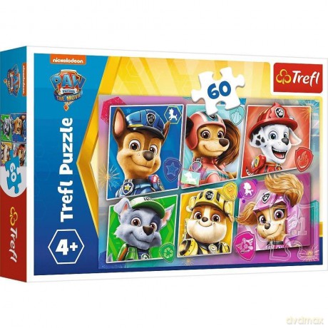 TREFL Puzzle 60 el. Przyjaciele gotowi do akcji [PUZZLE]