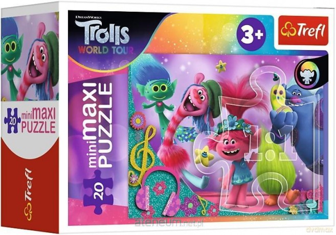 TREFL Puzzle 20 el. miniMaxi W muzycznym świecie Troli 4 [PUZZLE]
