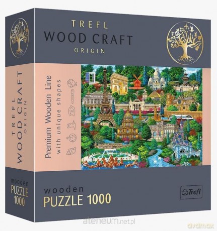 TREFL Puzzle drewniane 1000 el. Francja - znane miejsca [PUZZLE]