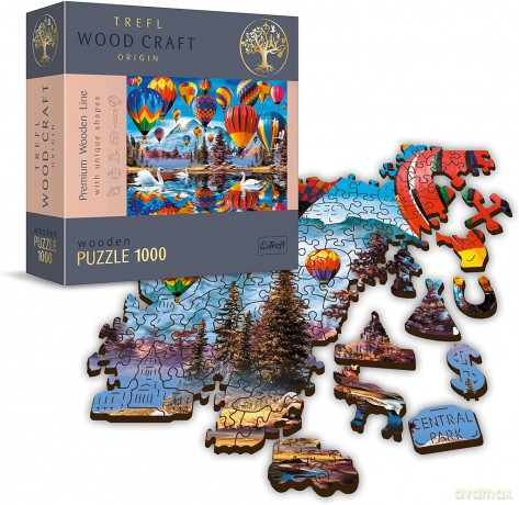 TREFL Puzzle drewniane 1000 el. Kolorowy Balony [PUZZLE]