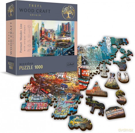 TREFL Puzzle drewniane 1000 el. Nowy Jork - kolaż [PUZZLE]