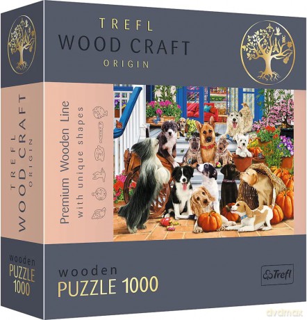 TREFL Puzzle drewniane 1000 el. Psia przyjaźń [PUZZLE]