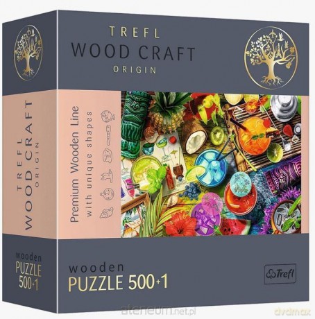 TREFL Puzzle drewniane 500+1 el. Kolorowe koktajle [PUZZLE]