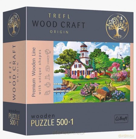 TREFL Puzzle drewniane 500+1 el. Letnia przystań [PUZZLE]