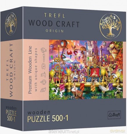 TREFL Puzzle drewniane 500+1 el. Magiczny świat [PUZZLE]
