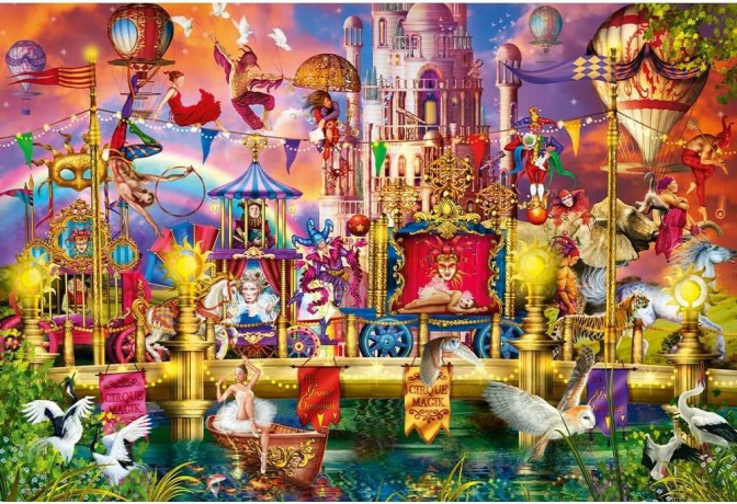 TREFL Puzzle drewniane 500+1 el. Magiczny świat [PUZZLE]
