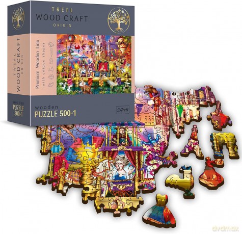 TREFL Puzzle drewniane 500+1 el. Magiczny świat [PUZZLE]